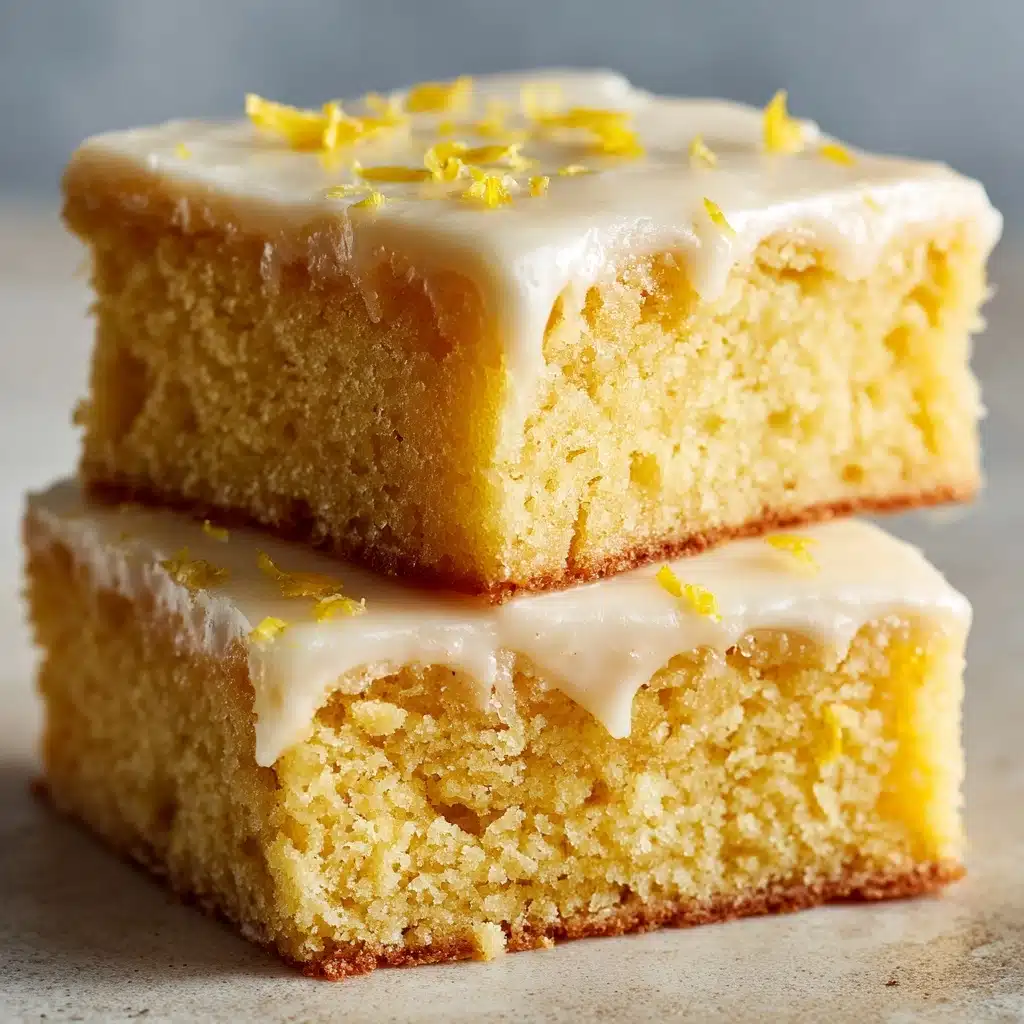 Easy Lemon Brownies Recipe - Recipe Image