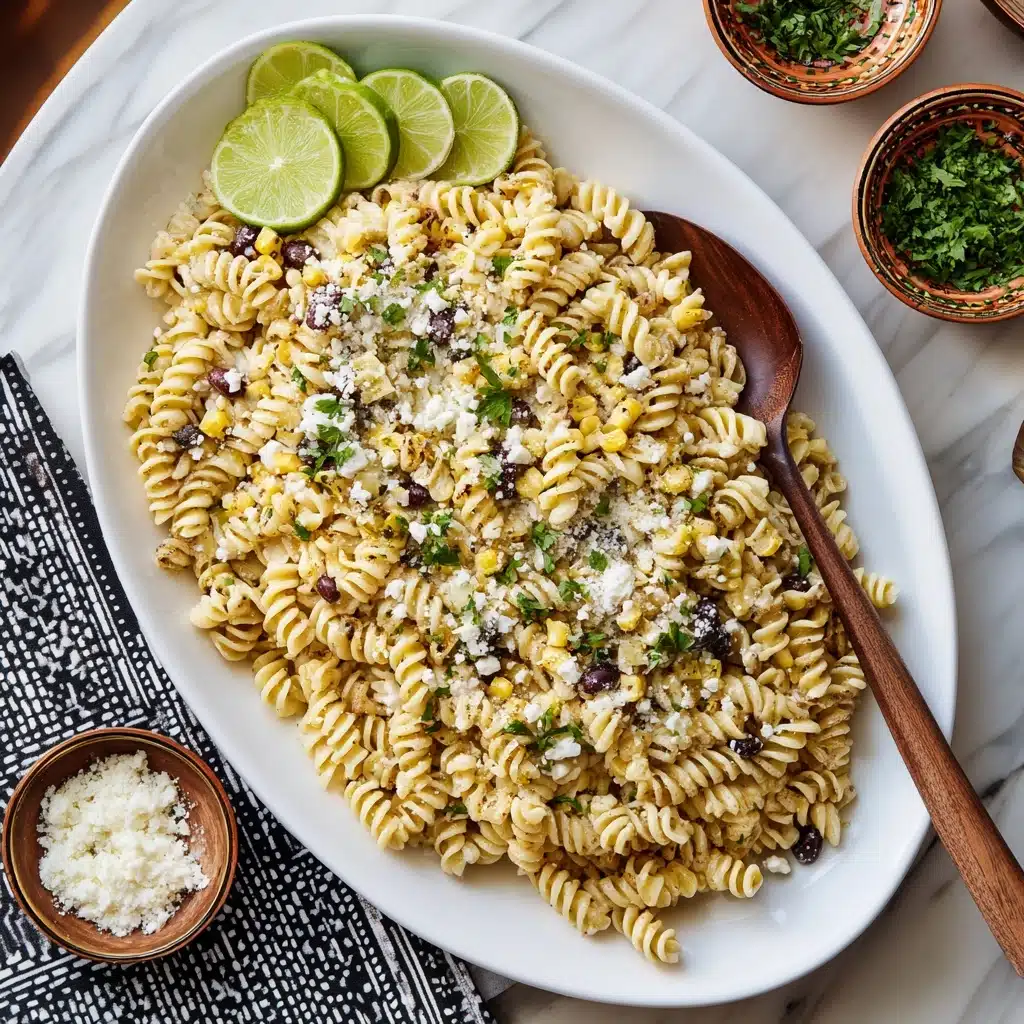 Creamy Street Corn Pasta Salad Recipe - Recipe Image