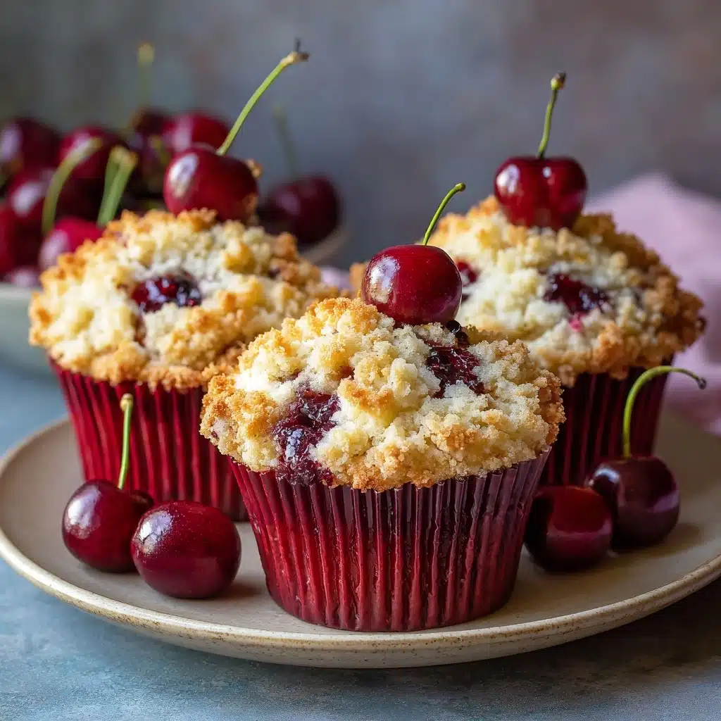 Cherry Cobbler Muffins Recipe - Recipe Image