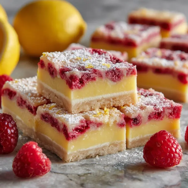 Raspberry Lemon Bars Recipe