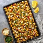 Greek Roasted Potatoes With Peppers & Feta Recipe