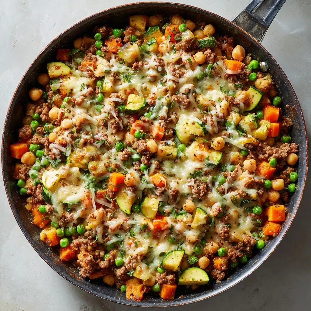 Ground Turkey Zucchini Chickpea Skillet Recipe - Recipe Image