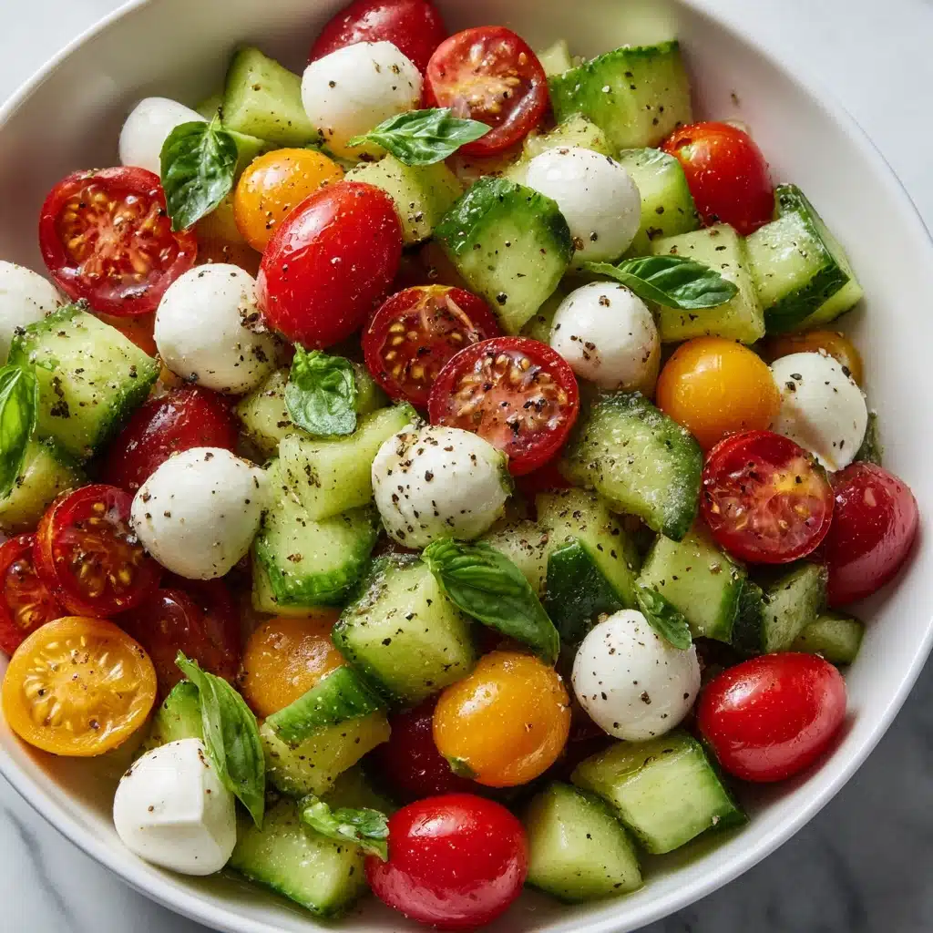 Tomato Cucumber Mozzarella Salad Recipe