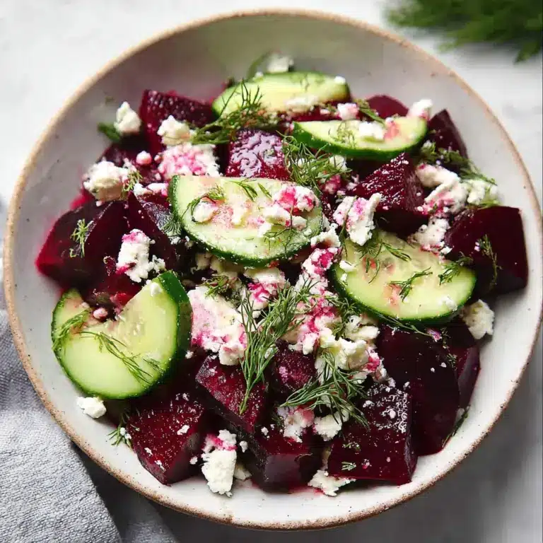 Beet Salad with Feta, Cucumbers, and Dill Recipe