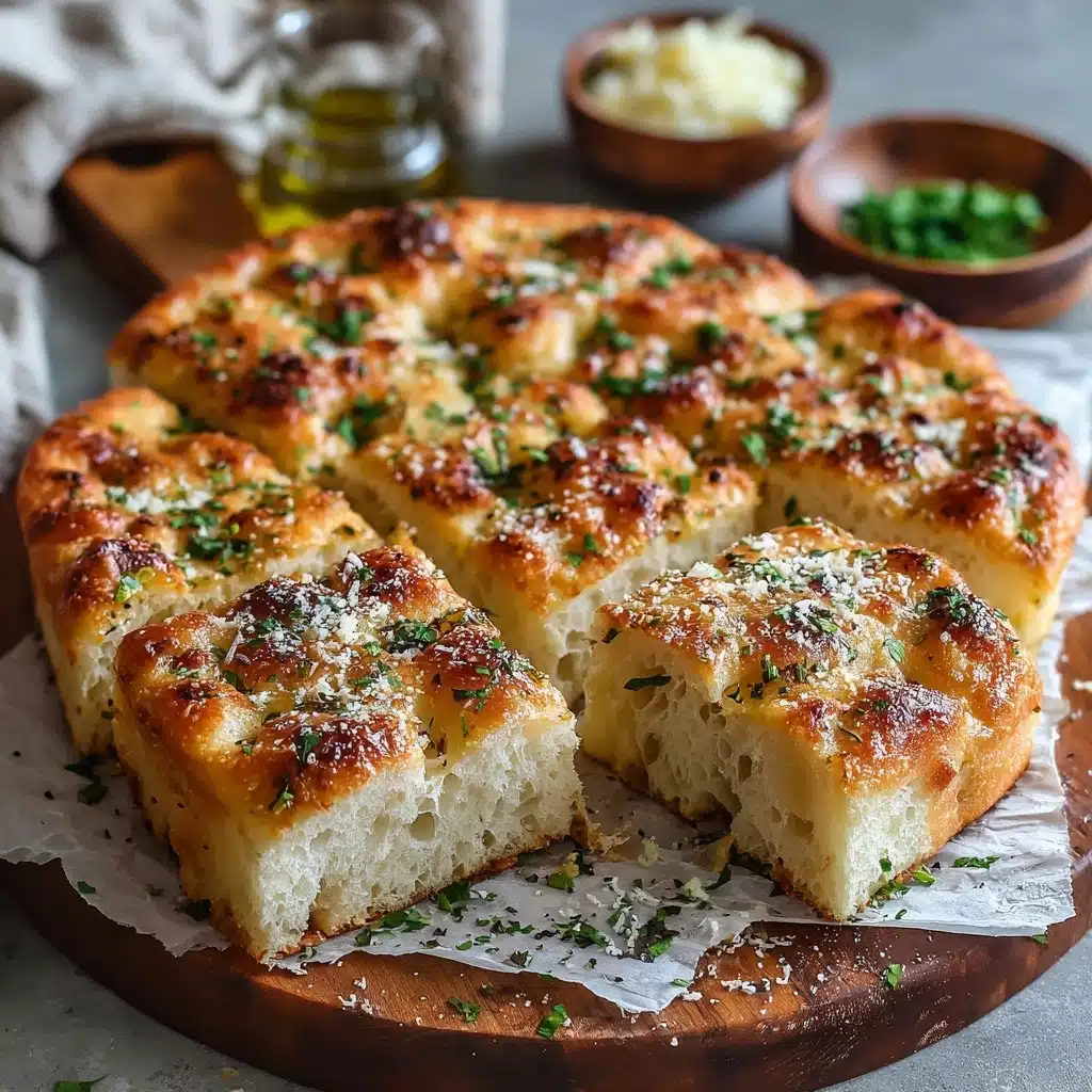 Garlic Parmesan Focaccia Bread – A Savory Homemade Favorite Recipe - Recipe Image