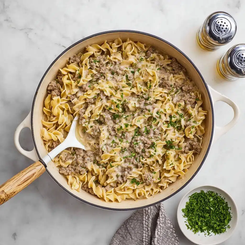 30-Minute Ground Beef Stroganoff Recipe - Recipe Image