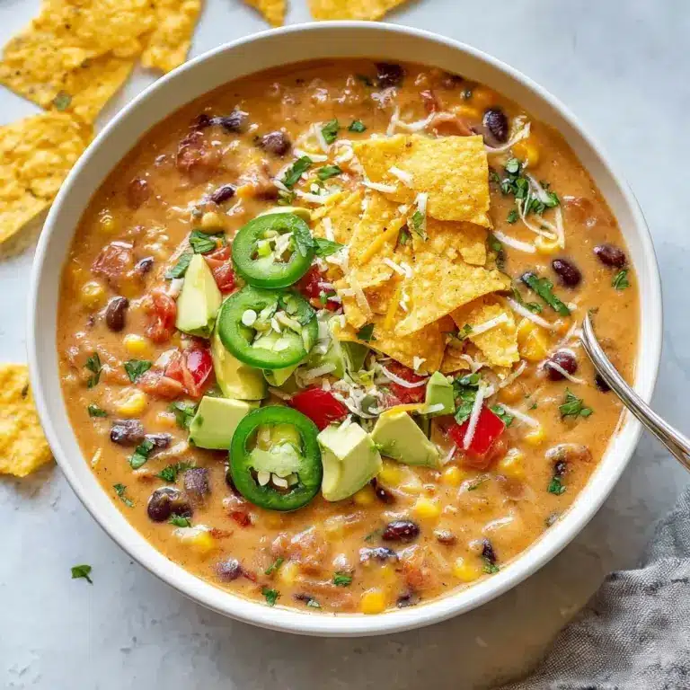 Crockpot Vegetarian Tortilla Soup Recipe