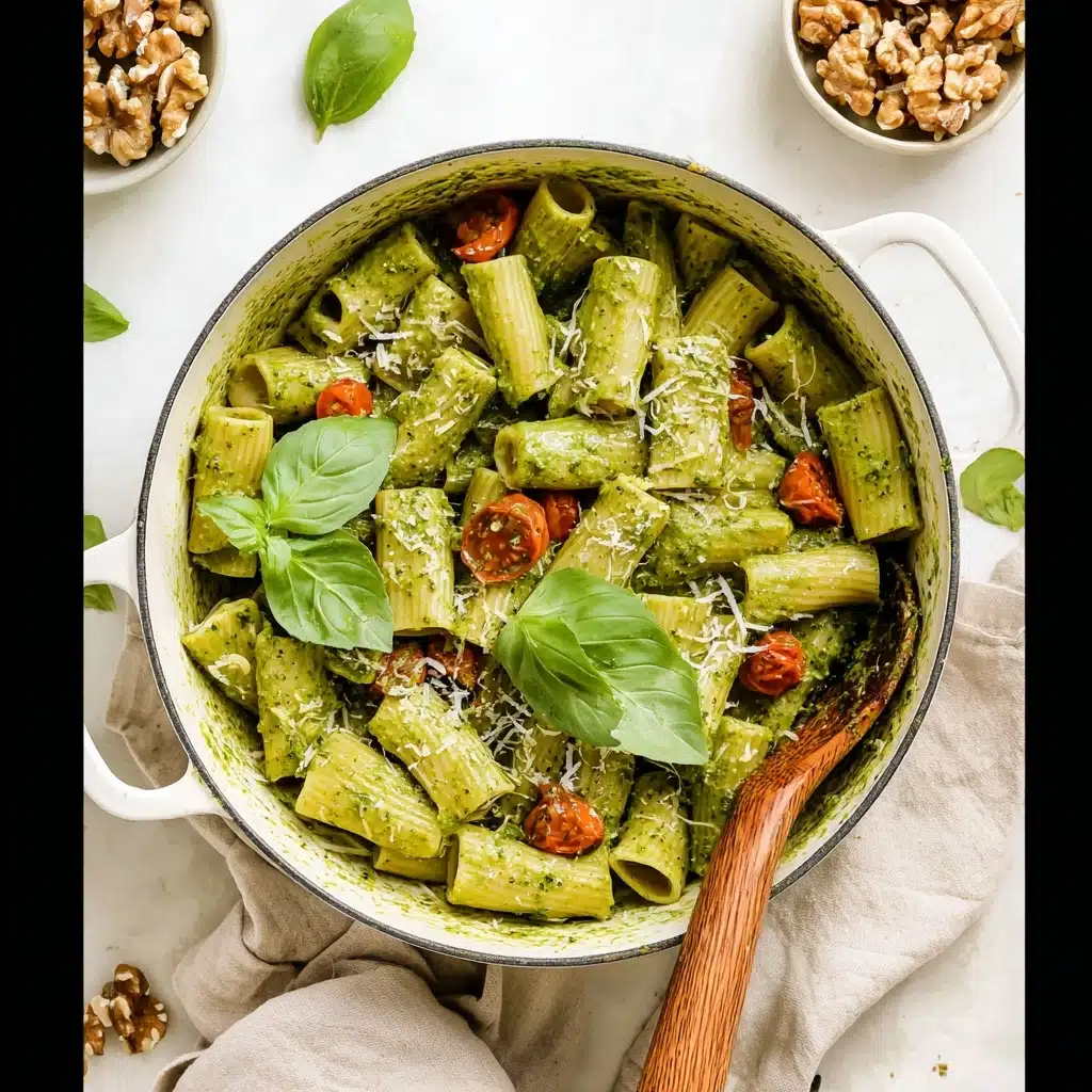 20 Minute Vegan Pesto Pasta Recipe - Recipe Image