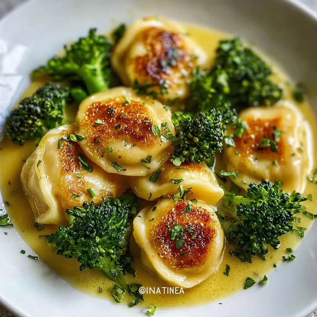 Creamy Garlic Parmesan Tortellini with Chicken and Broccoli Recipe - Recipe Image