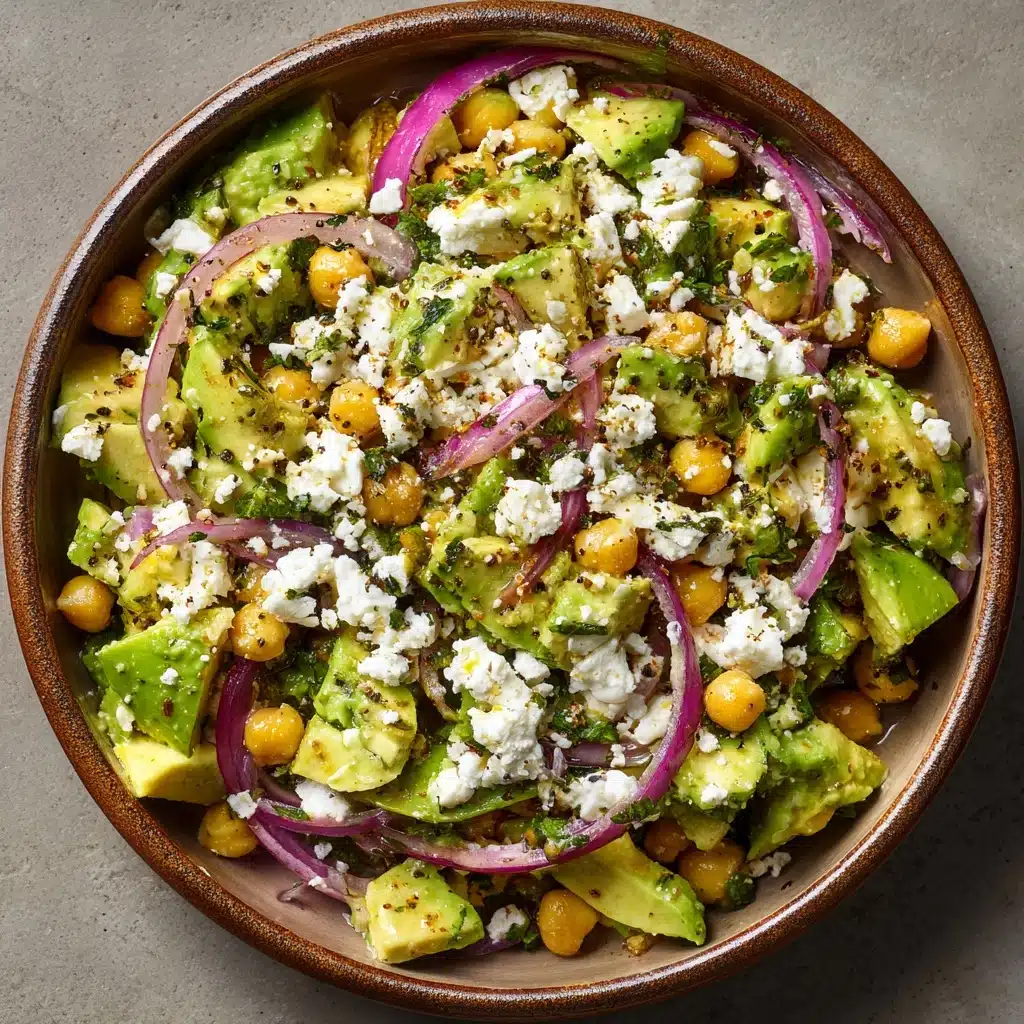 Chickpea Feta Avocado Salad Recipe - Recipe Image
