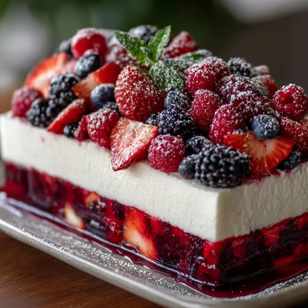 No Bake Summer Berry Lasagna Recipe - Recipe Image