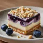 Blueberry Crisp Cheesecake Bars Recipe