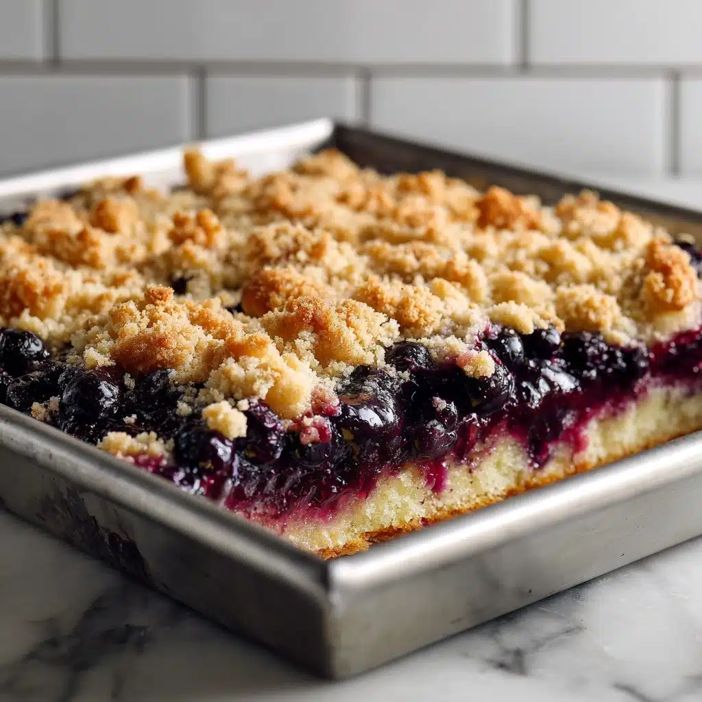 Blueberry Crisp Cheesecake Bars Recipe - Recipe Image