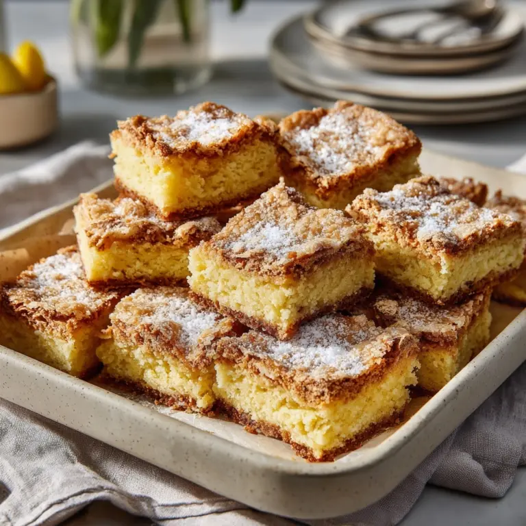 Cinnamon Sugar Blondies Recipe