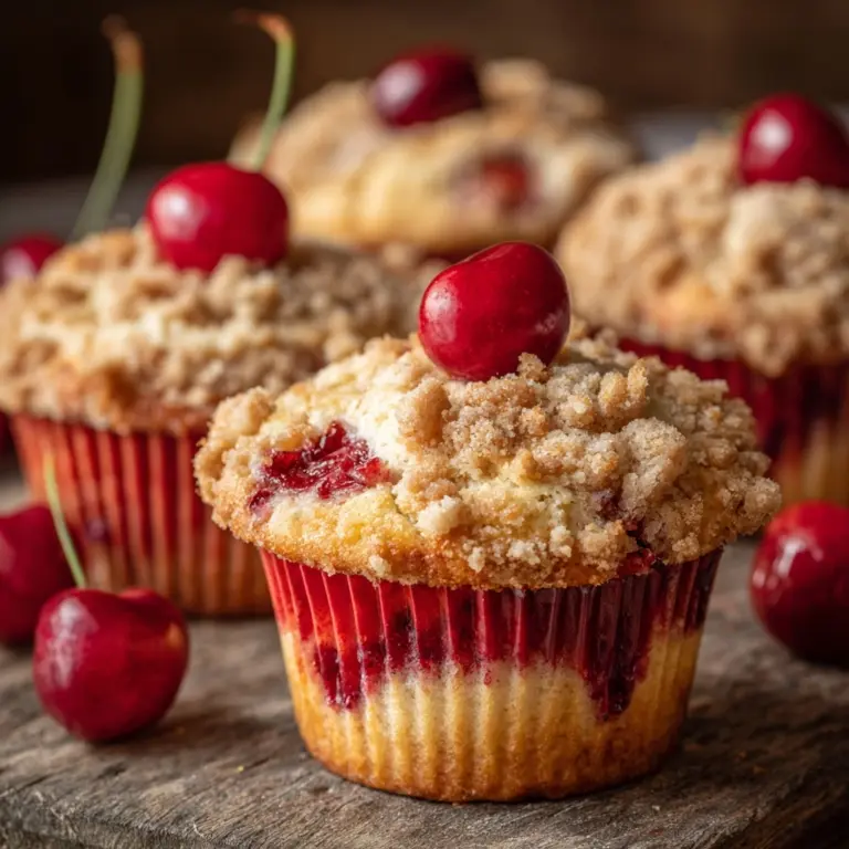 Cherry Cobbler Muffins Recipe