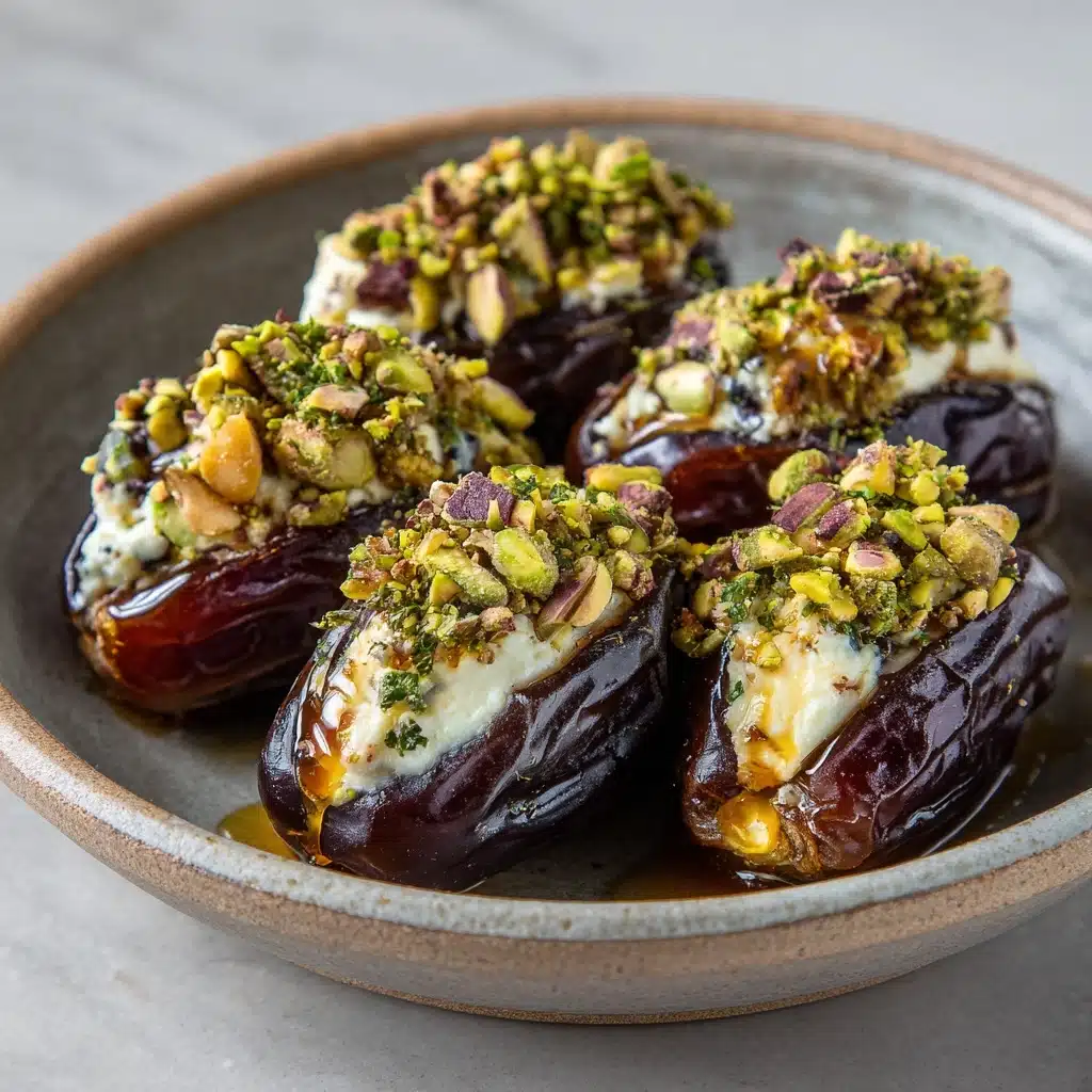 St. Patrick’s Day Treat: Honey Pistachio Ricotta Stuffed Dates