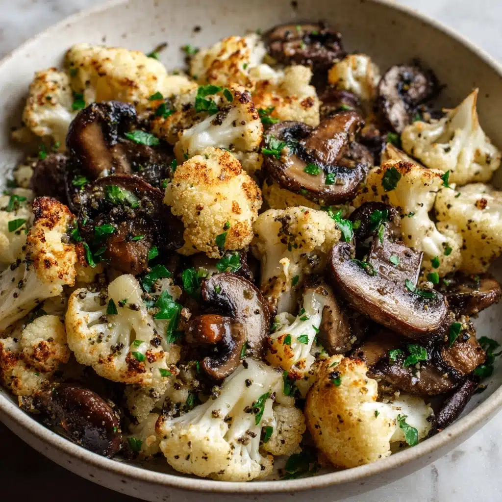 Garlic Cauliflower Mushroom Skillet: Quick & Delicious Dish Recipe
