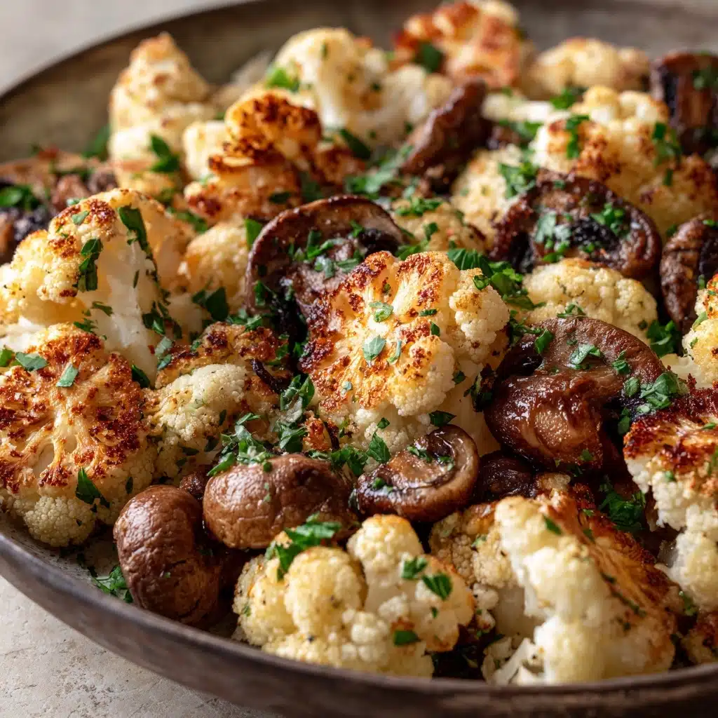 Garlic Cauliflower Mushroom Skillet: Quick & Delicious Dish Recipe - Recipe Image