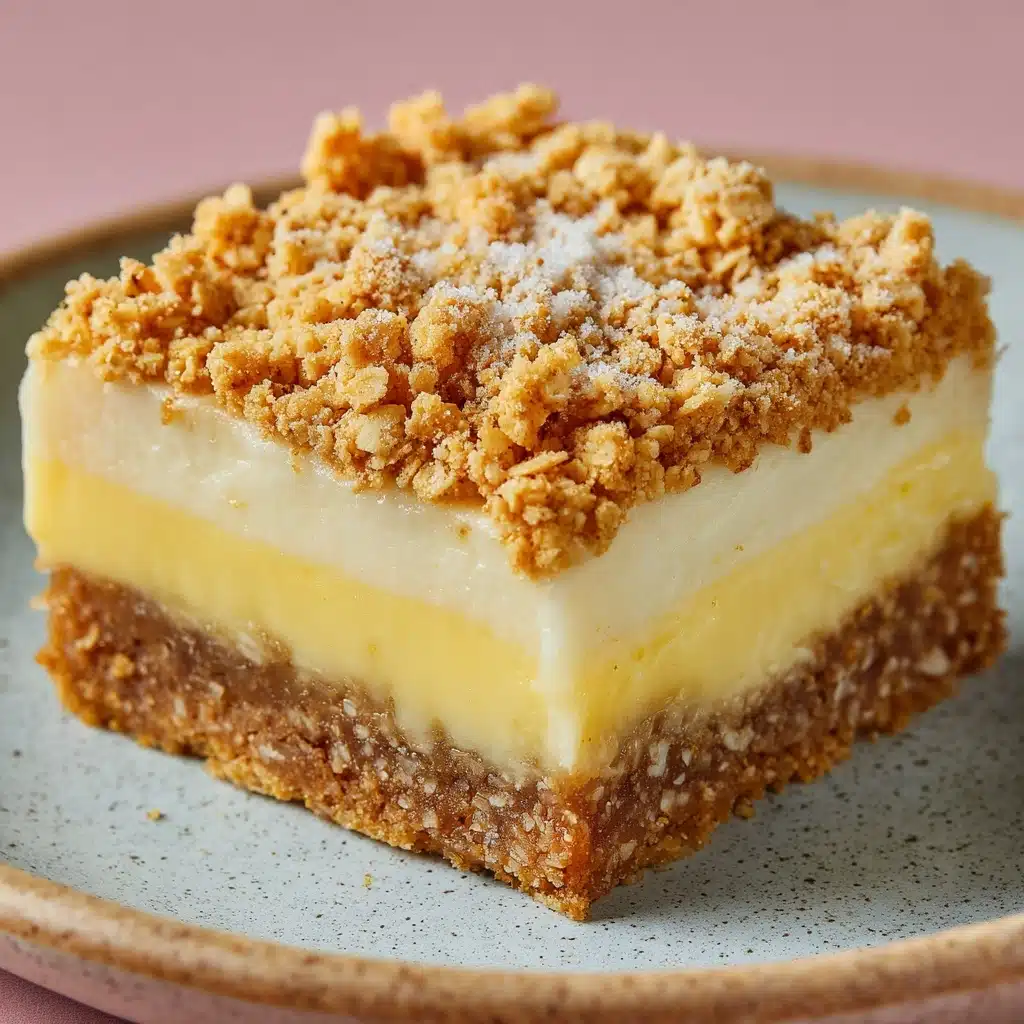Lemon Oatmeal Crumble Bars Recipe