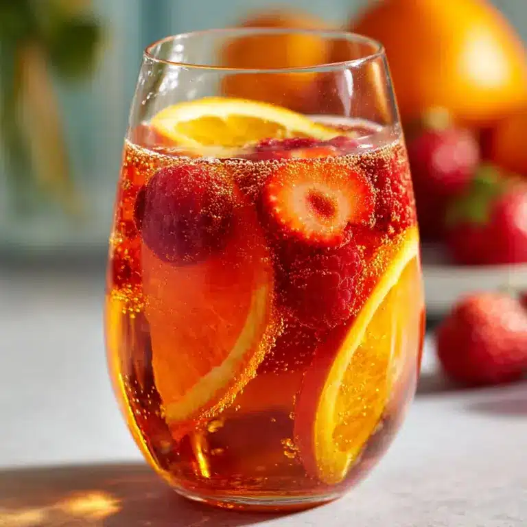 Chilled Peach Moscato Sangria Recipe