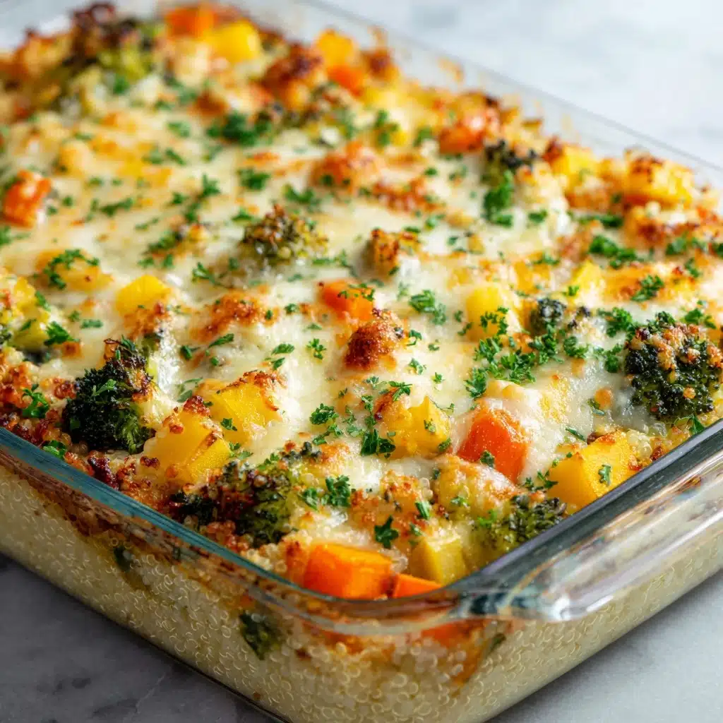 Cheesy Veggie Quinoa Casserole Recipe