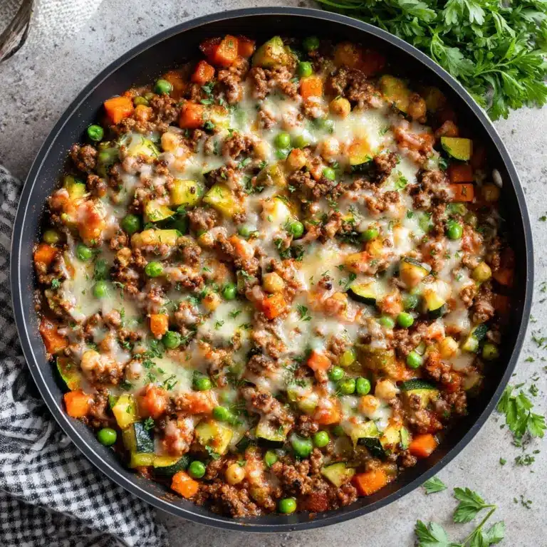 Ground Turkey Zucchini Chickpea Skillet Recipe