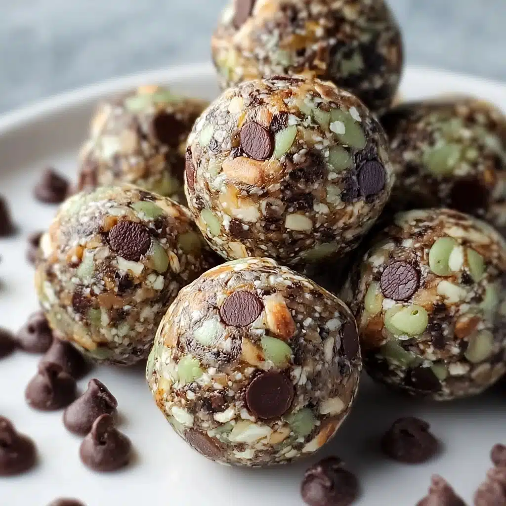 Mint Chocolate Chip Protein Balls Recipe - Recipe Image