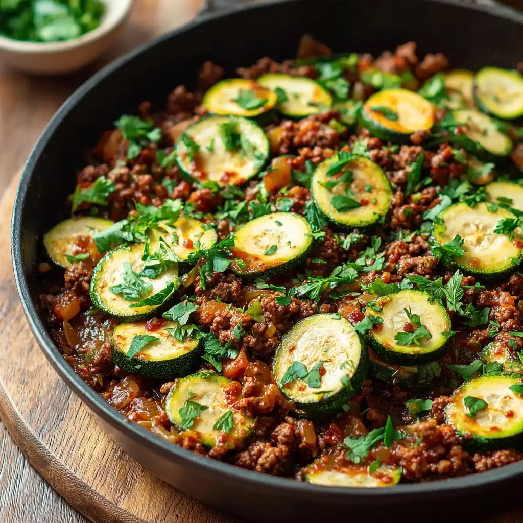 Zucchini and Ground Beef Skillet Recipe - Recipe Image