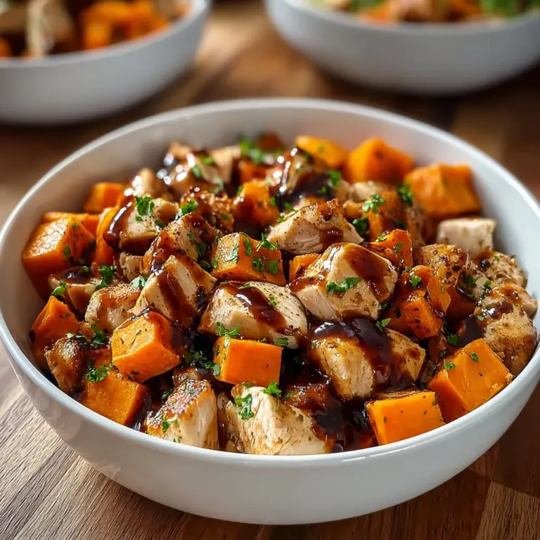 BBQ Chicken Sweet Potato Bowl Recipe