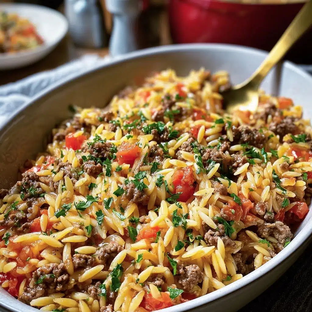 Delicious Ground Beef Orzo Recipe for Everyone Recipe - Recipe Image