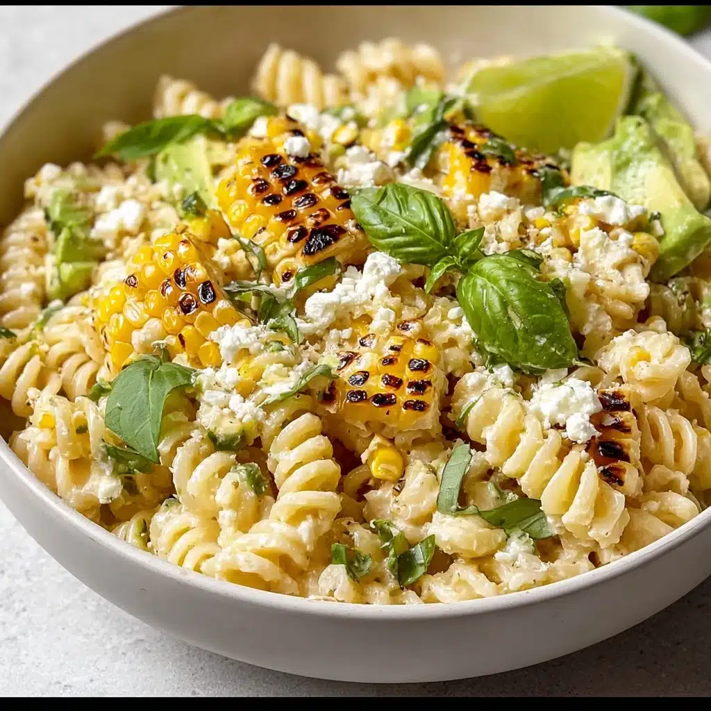 Creamy Street Corn Pasta Salad Recipe - Recipe Image