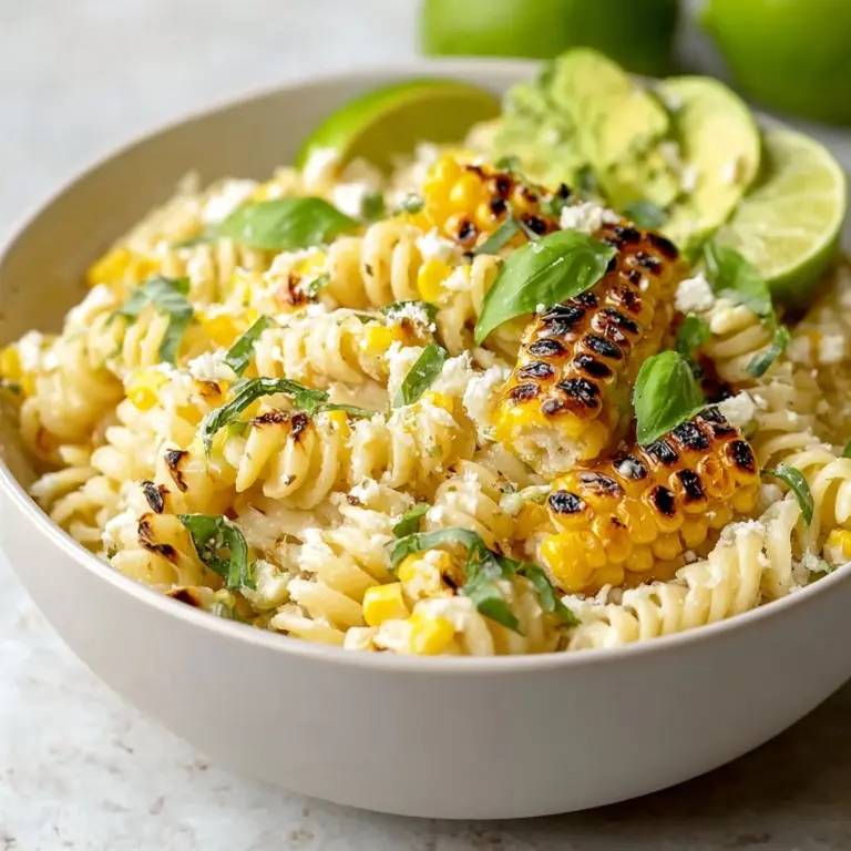 Creamy Street Corn Pasta Salad Recipe