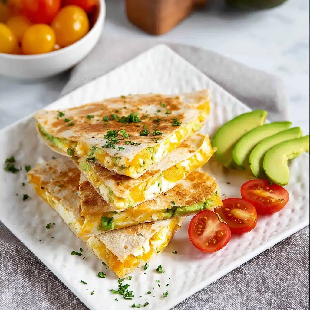 Egg & Avocado Breakfast Quesadilla Recipe - Recipe Image