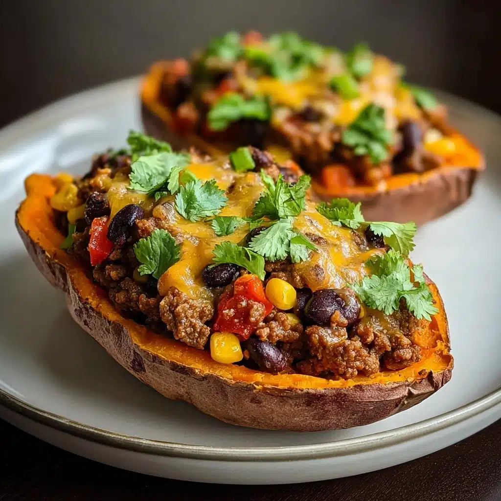 Ground Turkey Stuffed Sweet Potatoes Recipe - Recipe Image