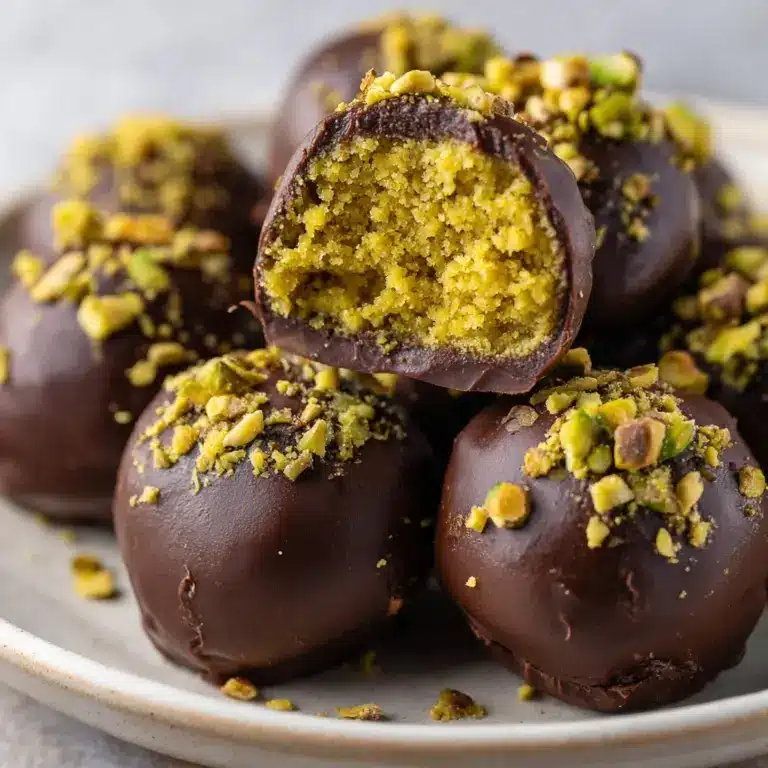 Dubai Chocolate Balls with Pistachio Kunefe Filling Recipe