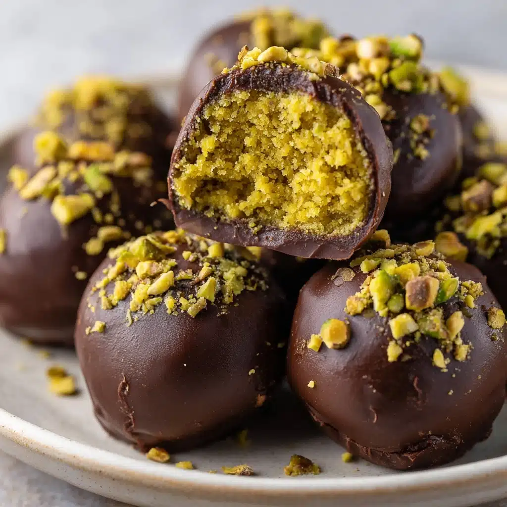 Dubai Chocolate Balls with Pistachio Kunefe Filling Recipe