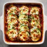 Bake the Casserole: Place the dish in the preheated oven and bake for 25-30 minutes, or until the cheese is melted and bubbly, and the zucchini is tender Recipe