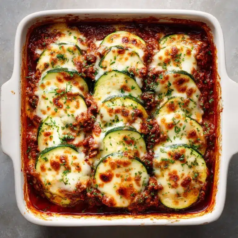 Bake the Casserole: Place the dish in the preheated oven and bake for 25-30 minutes, or until the cheese is melted and bubbly, and the zucchini is tender Recipe