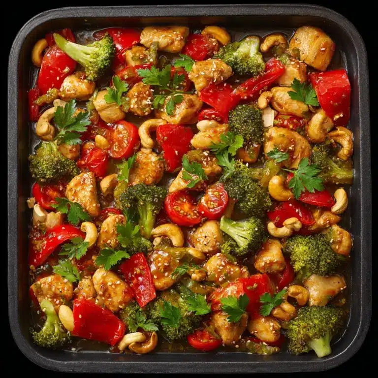 Easy Sheet Pan Cashew Chicken Recipe for Busy Weeknights Recipe