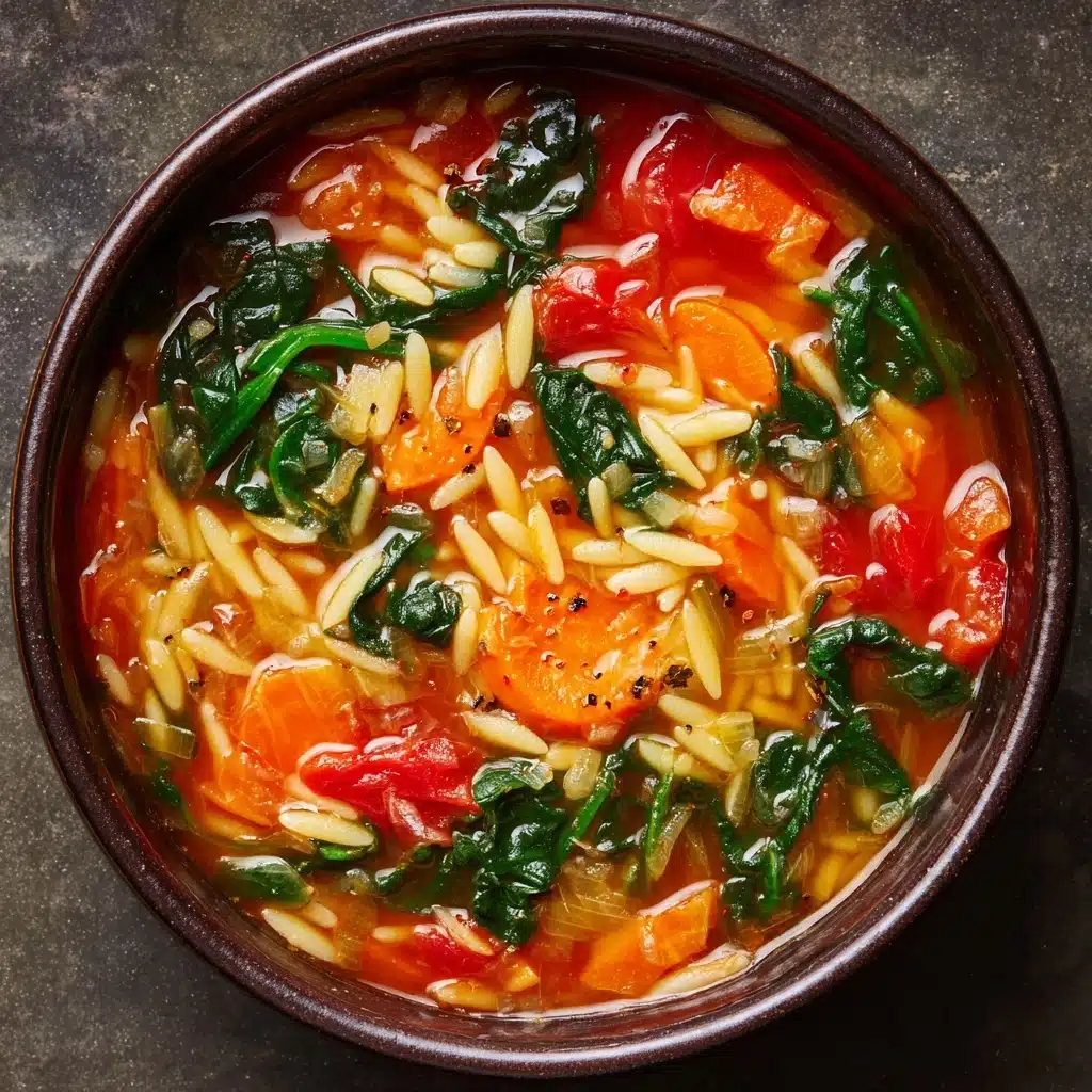 Italian Orzo Spinach Soup Recipe