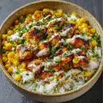 Delicious Street Corn Chicken Rice Bowl Recipe