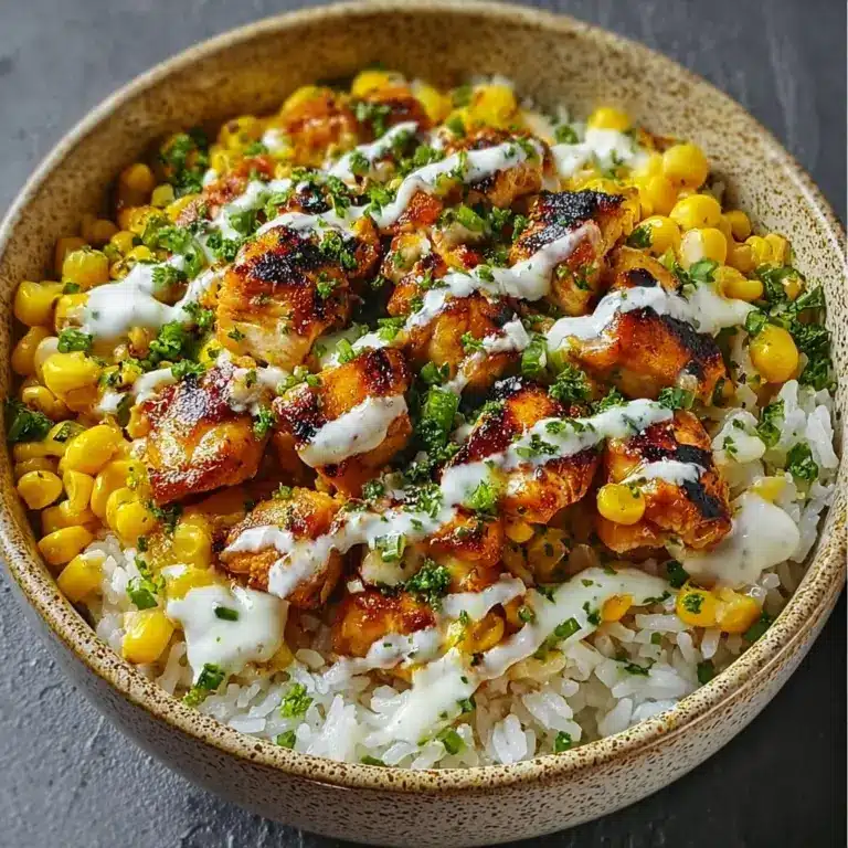 Delicious Street Corn Chicken Rice Bowl Recipe