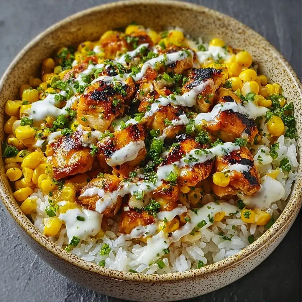 Delicious Street Corn Chicken Rice Bowl Recipe