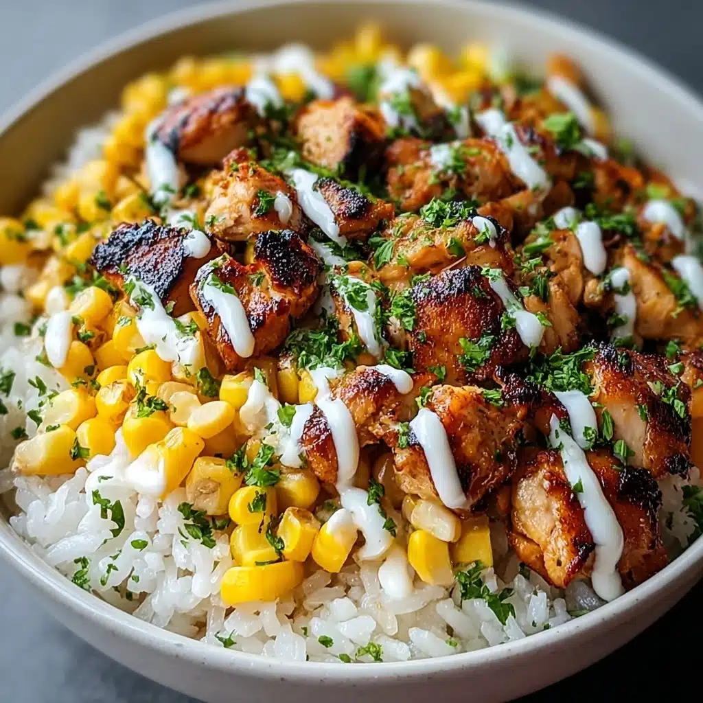 Delicious Street Corn Chicken Rice Bowl Recipe - Recipe Image
