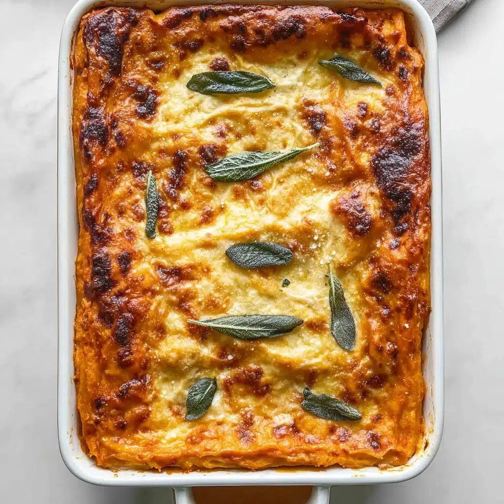 Vegetarian Pumpkin Spinach Lasagna Recipe - Recipe Image