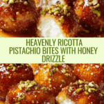 Ricotta pistachio honey bites that delight your taste buds! Recipe