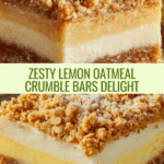 Lemon Oatmeal Crumble Bars Recipe
