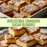 Cinnamon Sugar Blondies Recipe