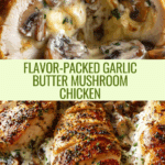 Garlic Butter Mushroom Stuffed Chicken Recipe
