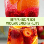 Chilled Peach Moscato Sangria Recipe